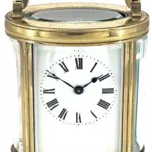 Rare Oval Carriage Clock Antique French