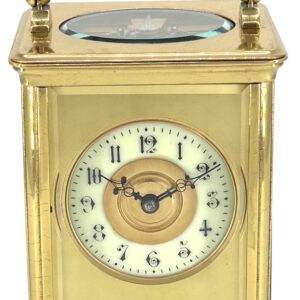 Gorgeous Masked Dial Antique Victorian Carriage Clock