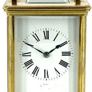 Wonderful Large Victorian Striking Carriage Clock – French 8-Day Carriage Clock C1880