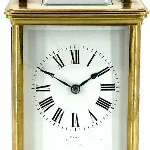 Wonderful Large Victorian Striking Carriage Clock – French 8-Day Carriage Clock C1880