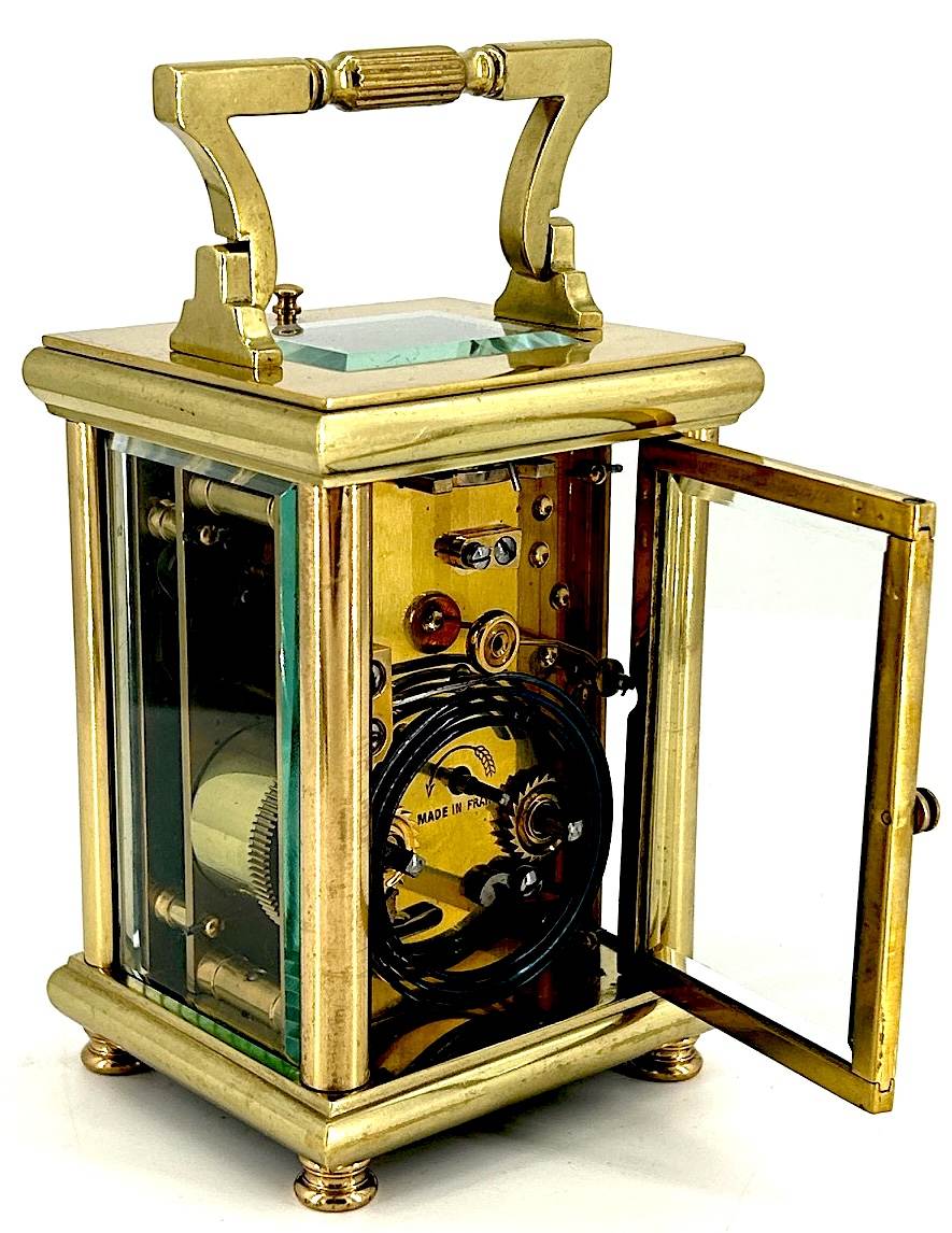 Stunning Antique Repeater Carriage Clock – French 8-Day Carriage Clock C1890 - Image 3
