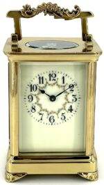 Beautiful Ornate Victorian Carriage Clock – French 8-Day Carriage Clock C1890