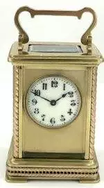 Fine Antique Masked Dial Carriage Clock – French 8-Day Carriage Clock C1900