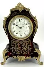 Victorian Antique French Boulle Tortoise shell Mantel Clock C1880