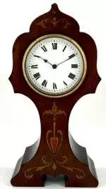 Wonderful Antique Art Nouveau Tulip Shape Mantel Clock C1900