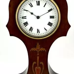 Wonderful Antique Art Nouveau Tulip Shape Mantel Clock C1900