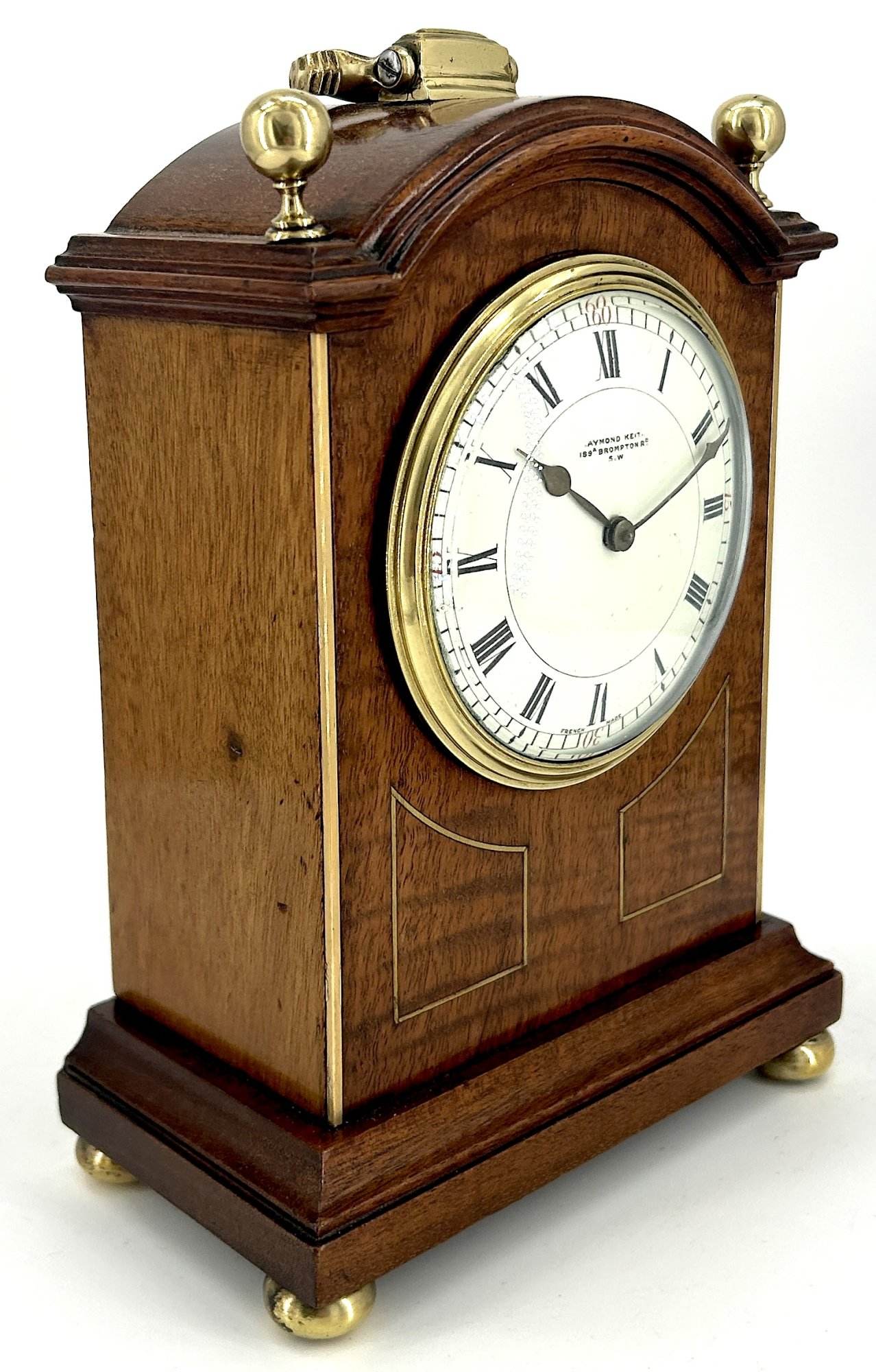 Lovely Antique Miniature French Bracket Clock C1900 - Image 9