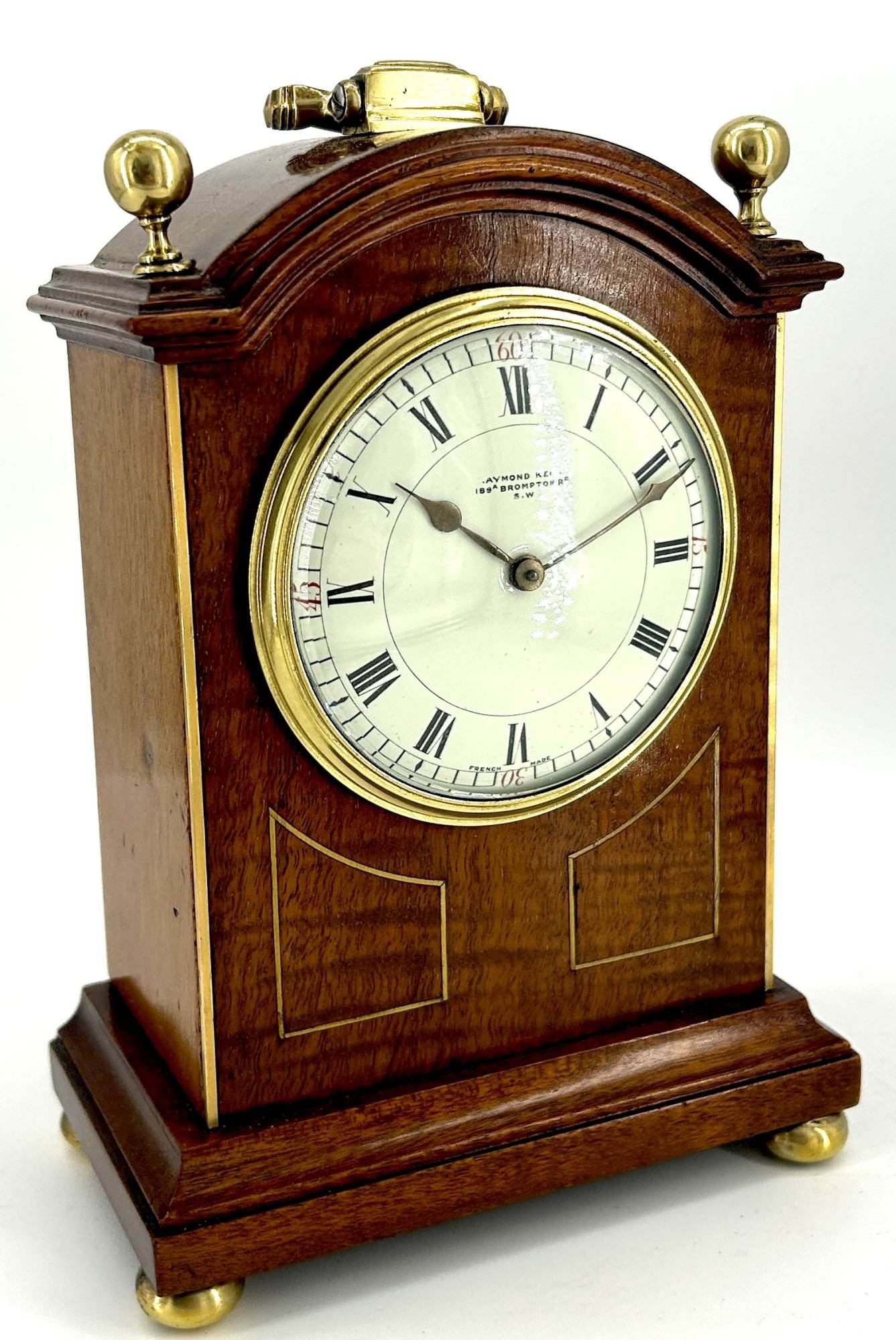 Lovely Antique Miniature French Bracket Clock C1900 - Image 2