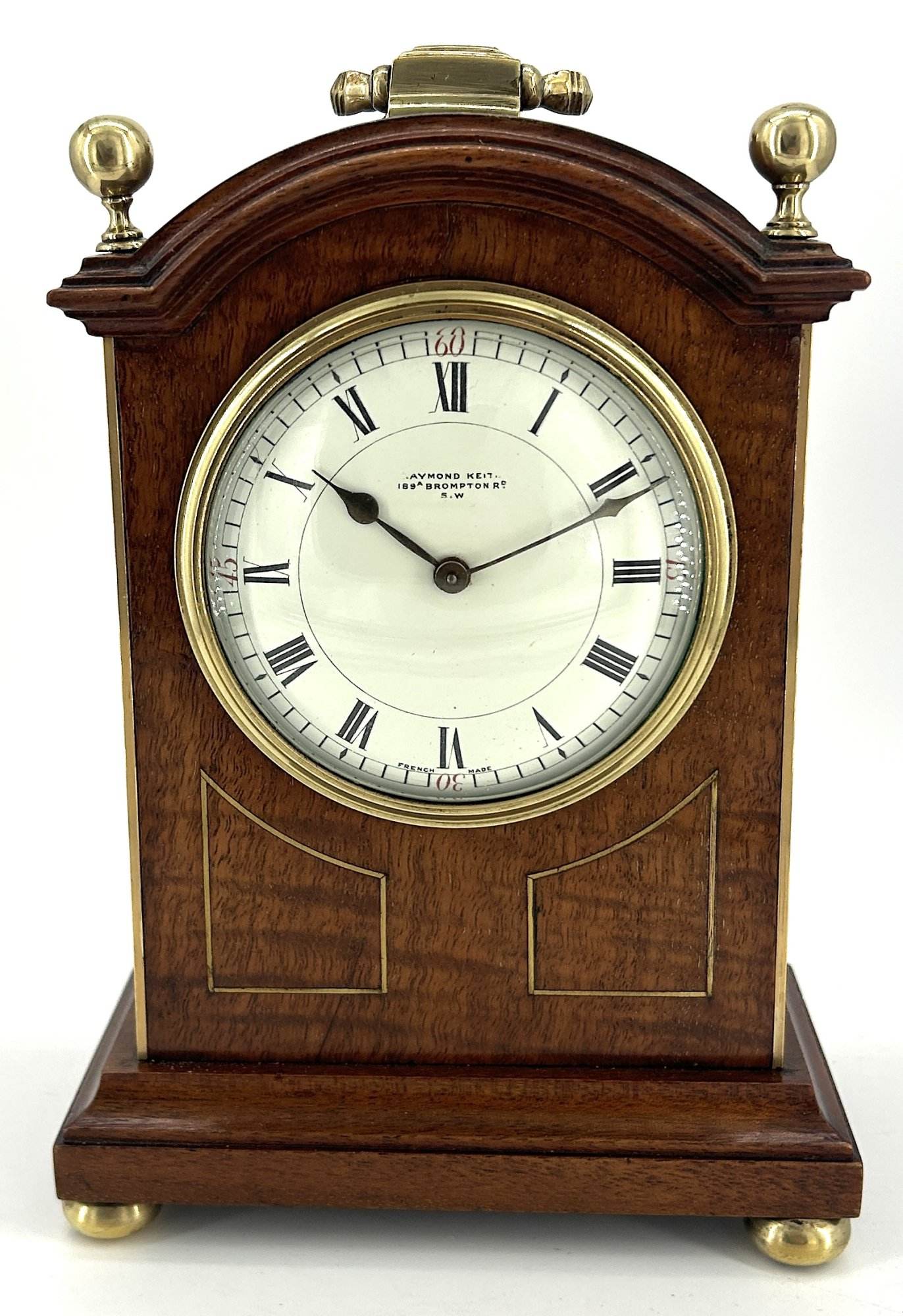 Lovely Antique Miniature French Bracket Clock C1900 - Image 8