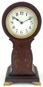 Impressive Antique Edwardian inlaid Art Nouveau Mantel Clock C1905