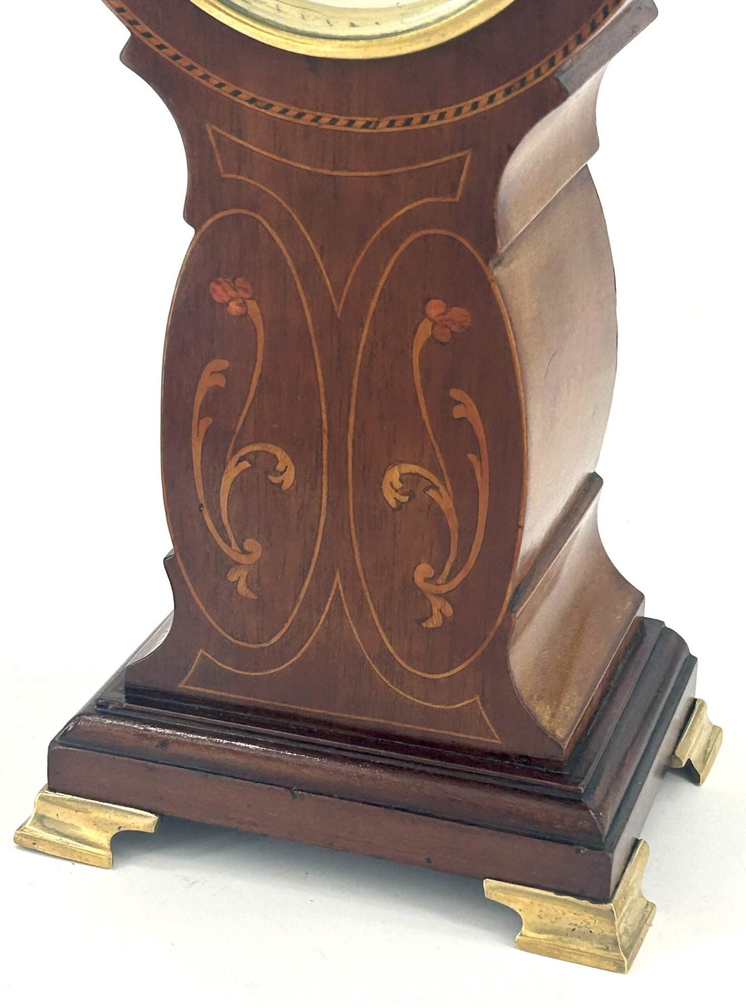 Impressive Antique Edwardian inlaid Art Nouveau Mantel Clock C1905 - Image 5