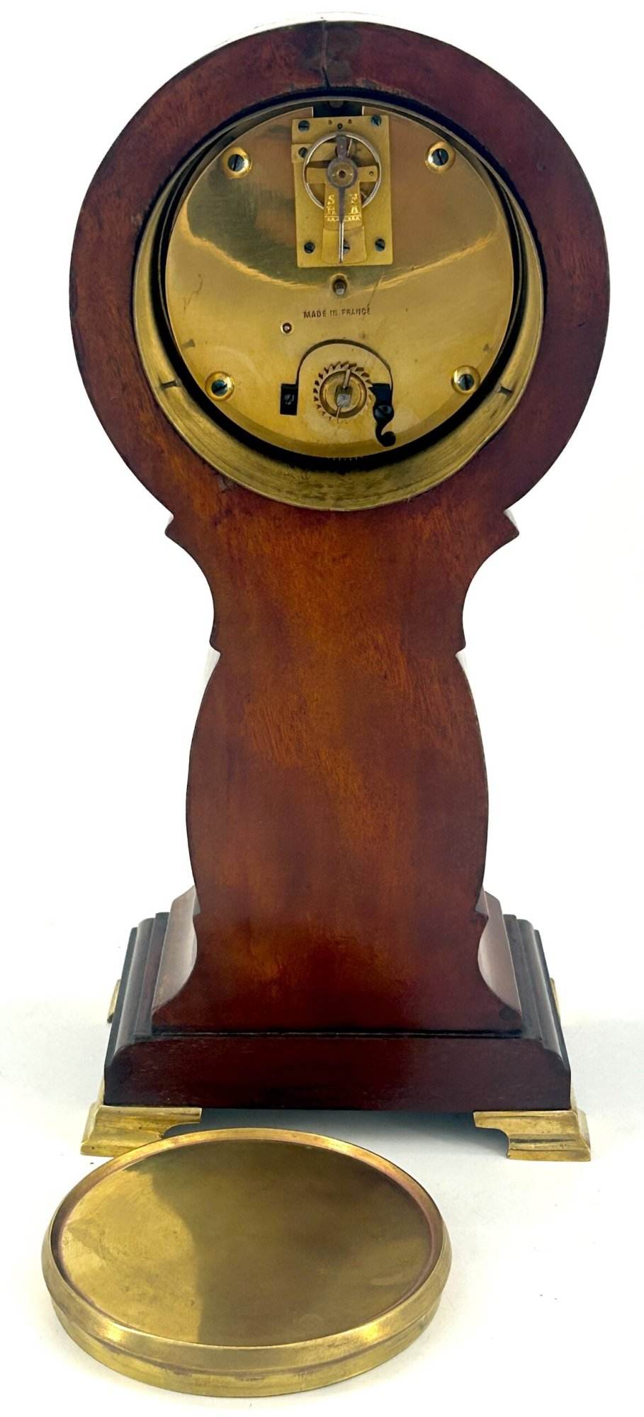 Impressive Antique Edwardian inlaid Art Nouveau Mantel Clock C1905 - Image 11