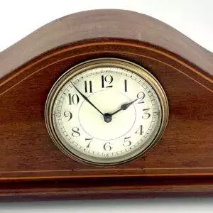 Antique Edwardian inlaid Arched Mantel Clock C1910