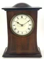 Antique Edwardian satinwood inlaid Mantel Clock C1910