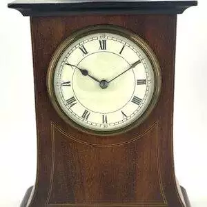 Antique Edwardian satinwood inlaid Mantel Clock C1910