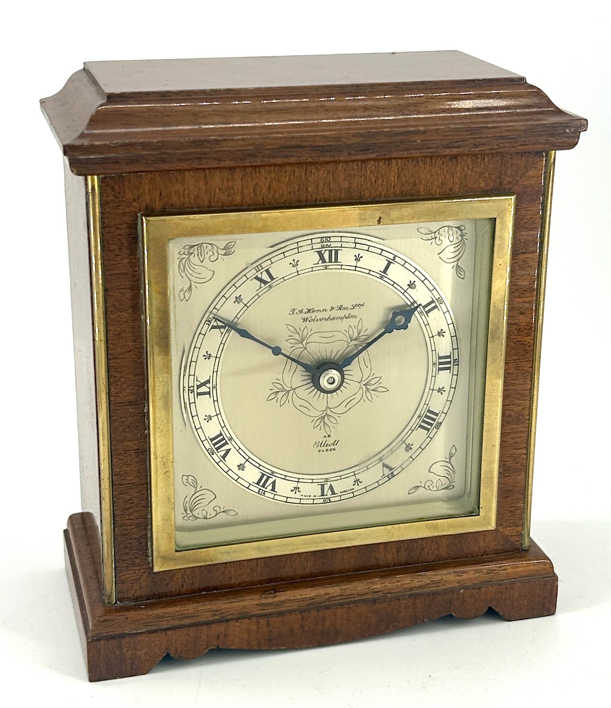Elliot Mahogany Case Mantel Clock - Image 8