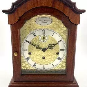 Impressive Kieninger Mahogany Musical Striking Mantle Clock