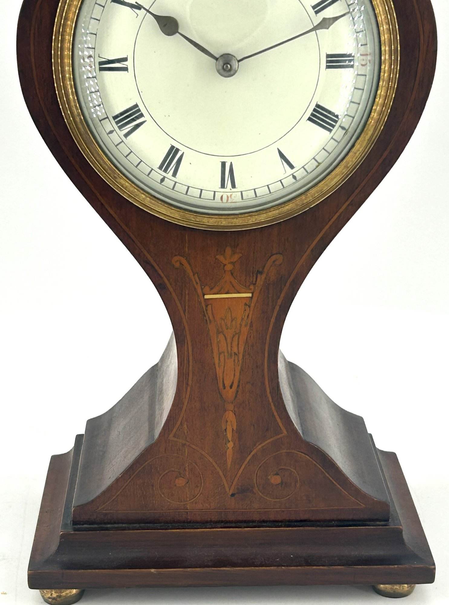 Beautiful Edwardian Art Nouveau Tulip shape Mantle Clock – ca1905 - Image 5