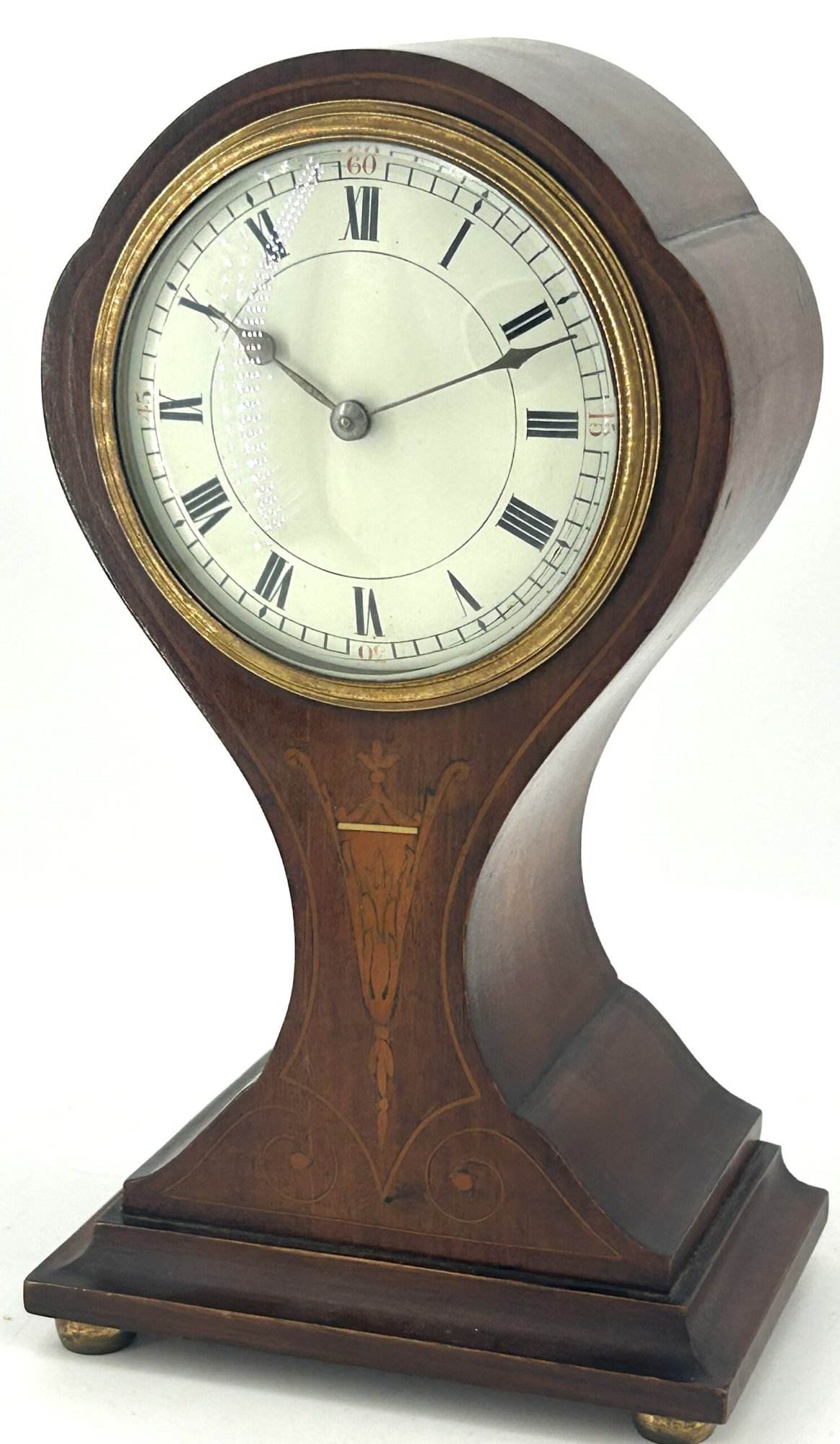 Beautiful Edwardian Art Nouveau Tulip shape Mantle Clock – ca1905 - Image 2