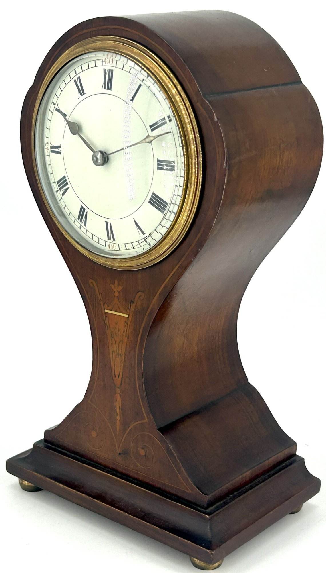 Beautiful Edwardian Art Nouveau Tulip shape Mantle Clock – ca1905 - Image 13