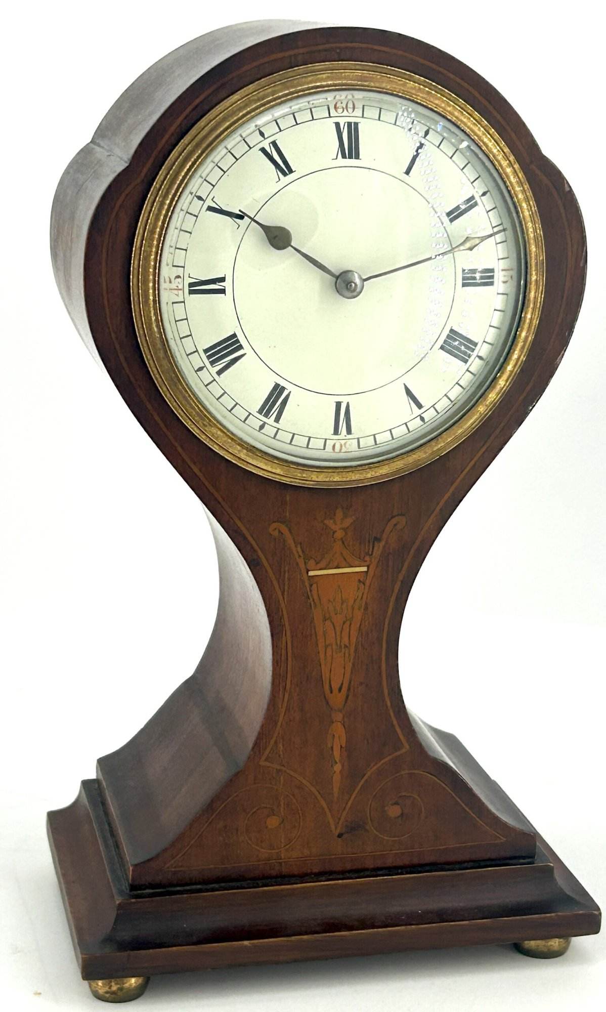 Beautiful Edwardian Art Nouveau Tulip shape Mantle Clock – ca1905 - Image 7
