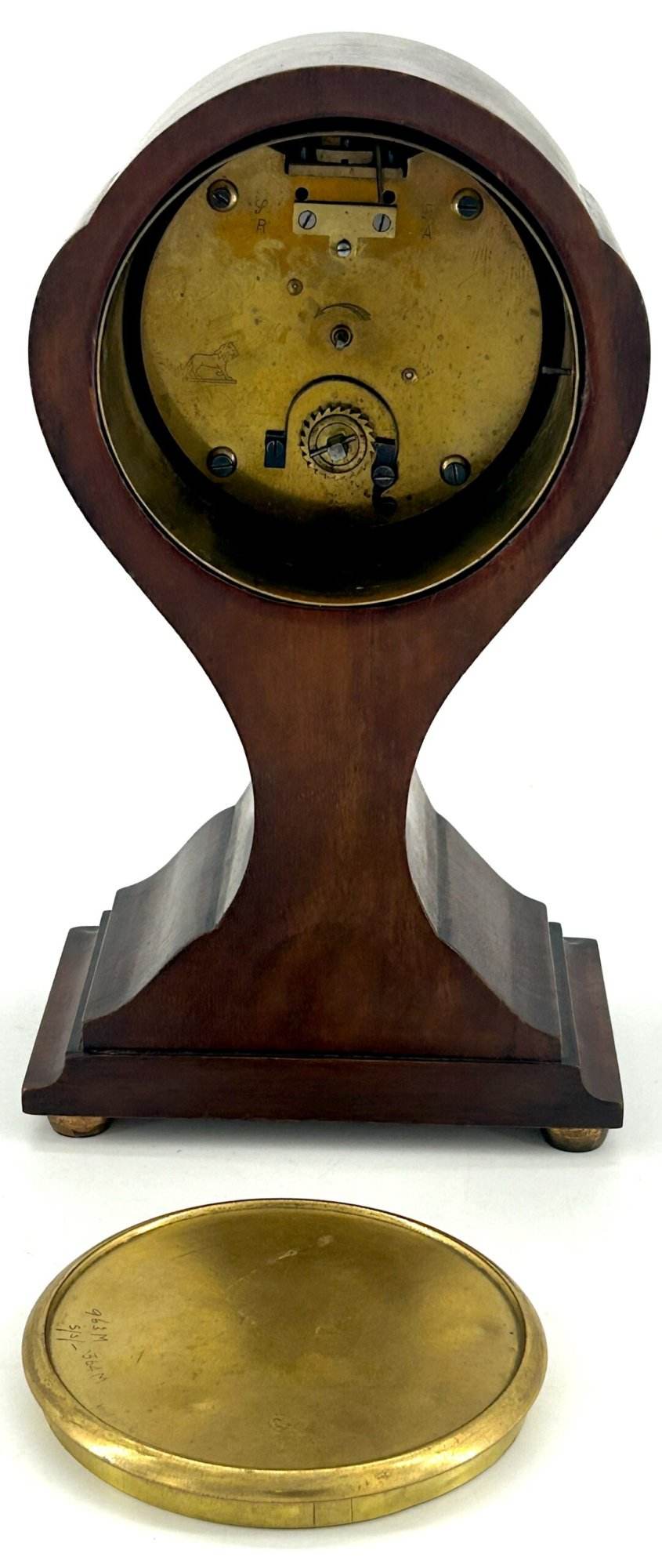 Beautiful Edwardian Art Nouveau Tulip shape Mantle Clock – ca1905 - Image 6