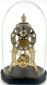 Antique English fusee Skeleton Clock – ca1880