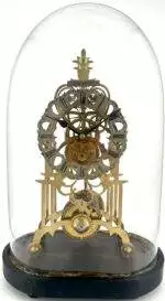 Antique English fusee Skeleton Clock – ca1880