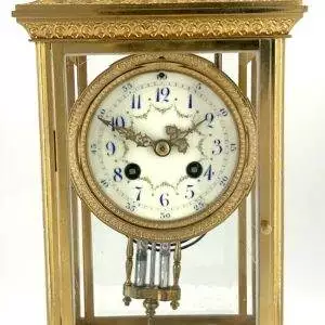 Fabulous Victorian Antique French Table Regulator Mantle Clock – ca1870