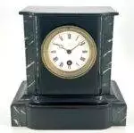 Cute Victorian False Slate Mantle Clock – ca 1890