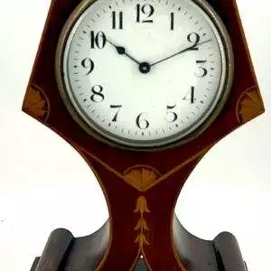 Lovely Art Nouveau Edwardian Tulip Shaped Mantle Clock - ca1900