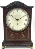 Fabulous Georgian Single Fusee brass inlay Mantle Clock - ca1850