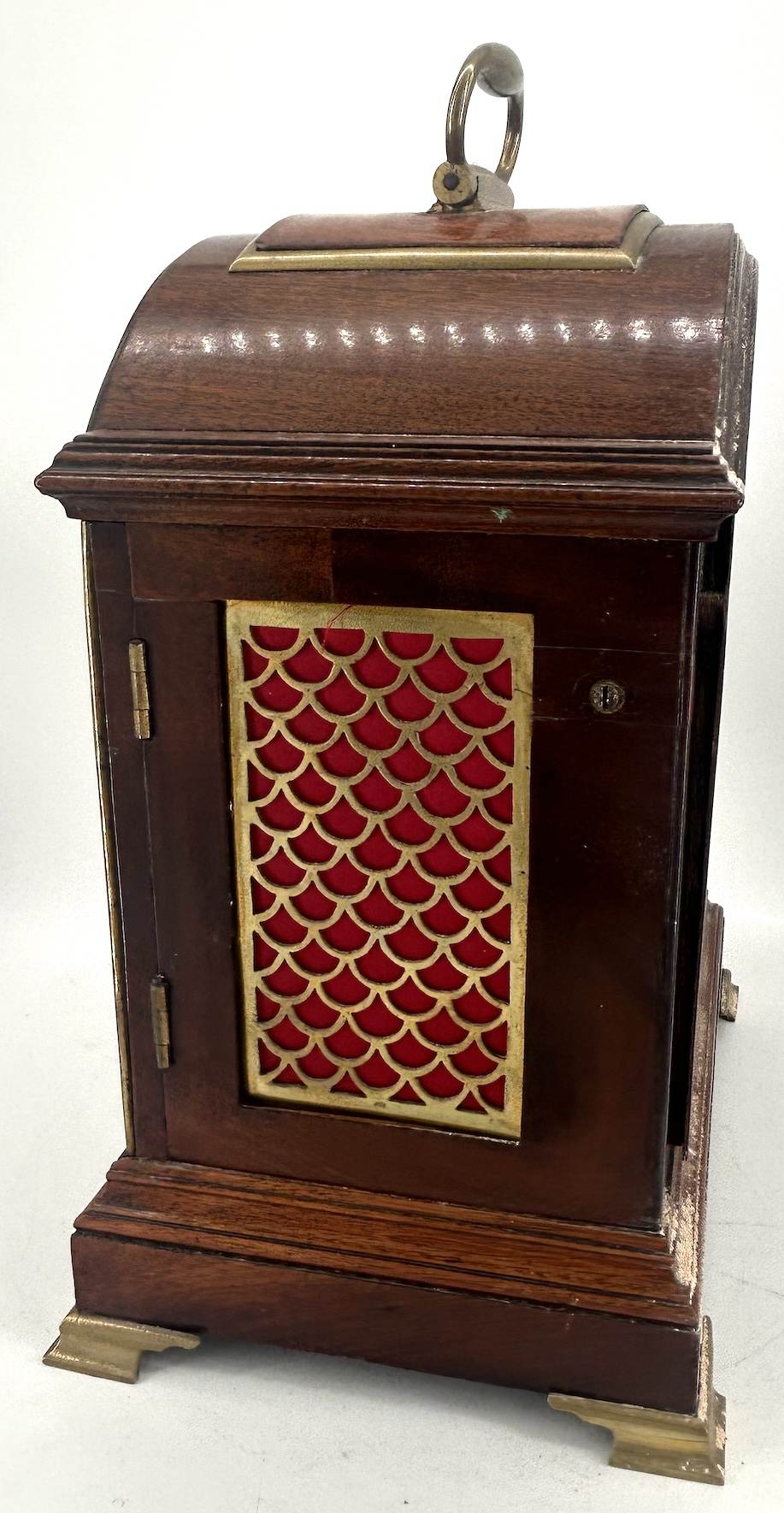 Beautiful Georgian English Mahogany case twin Fusee Verge Bracket Clock - ca1760 - Image 11