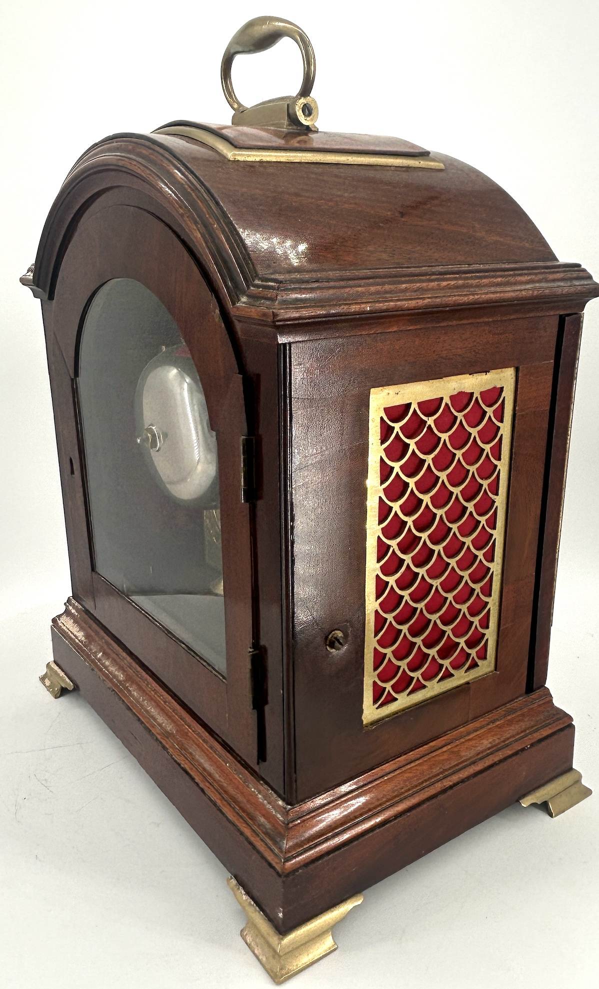 Beautiful Georgian English Mahogany case twin Fusee Verge Bracket Clock - ca1760 - Image 13