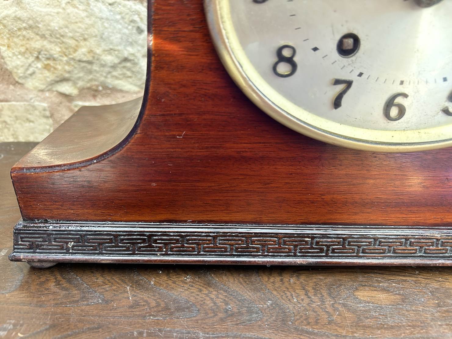 Interesting Napoleon Hat Art Deco Mantel clock – ca 1920 - Image 3