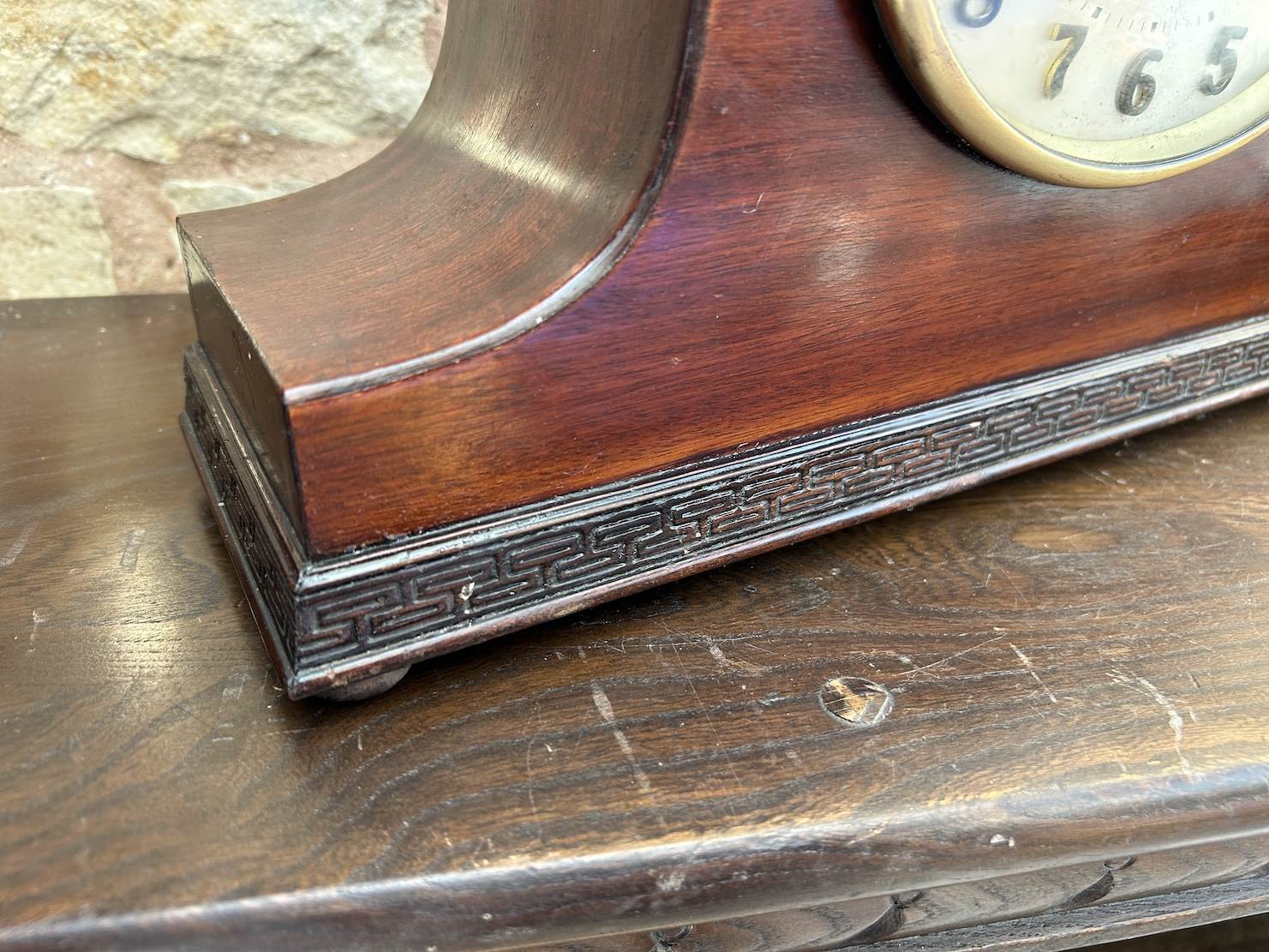 Interesting Napoleon Hat Art Deco Mantel clock – ca 1920 - Image 7