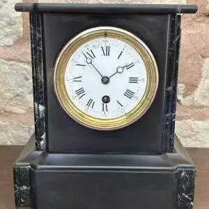 Classic Victorian Slate Mantel clock – ca 1890