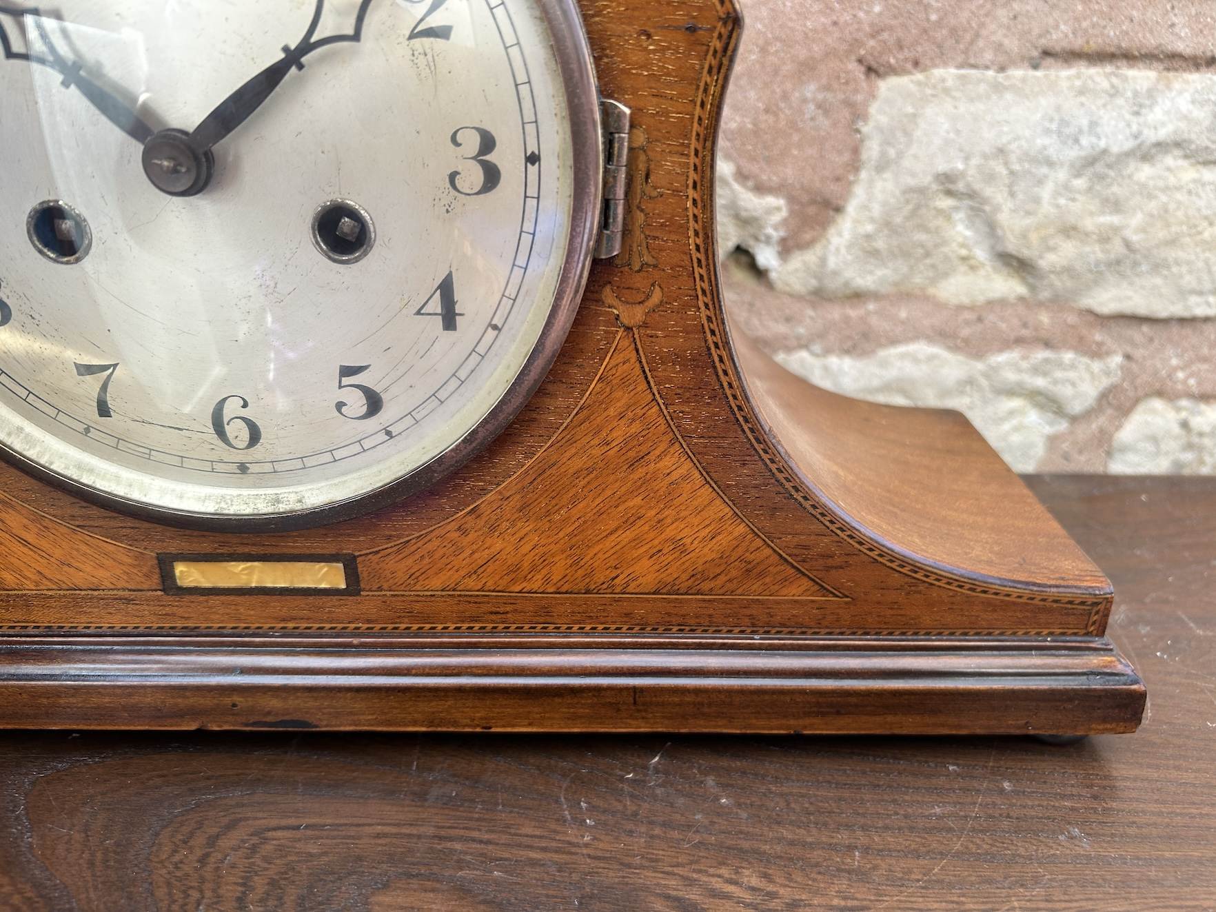 Lovely Edwardian Napoleon Hat shaped Mantel clock – ca 1905 - Image 7