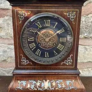 Stunning Rosewood inlaid Bracket Clock – ca 1870