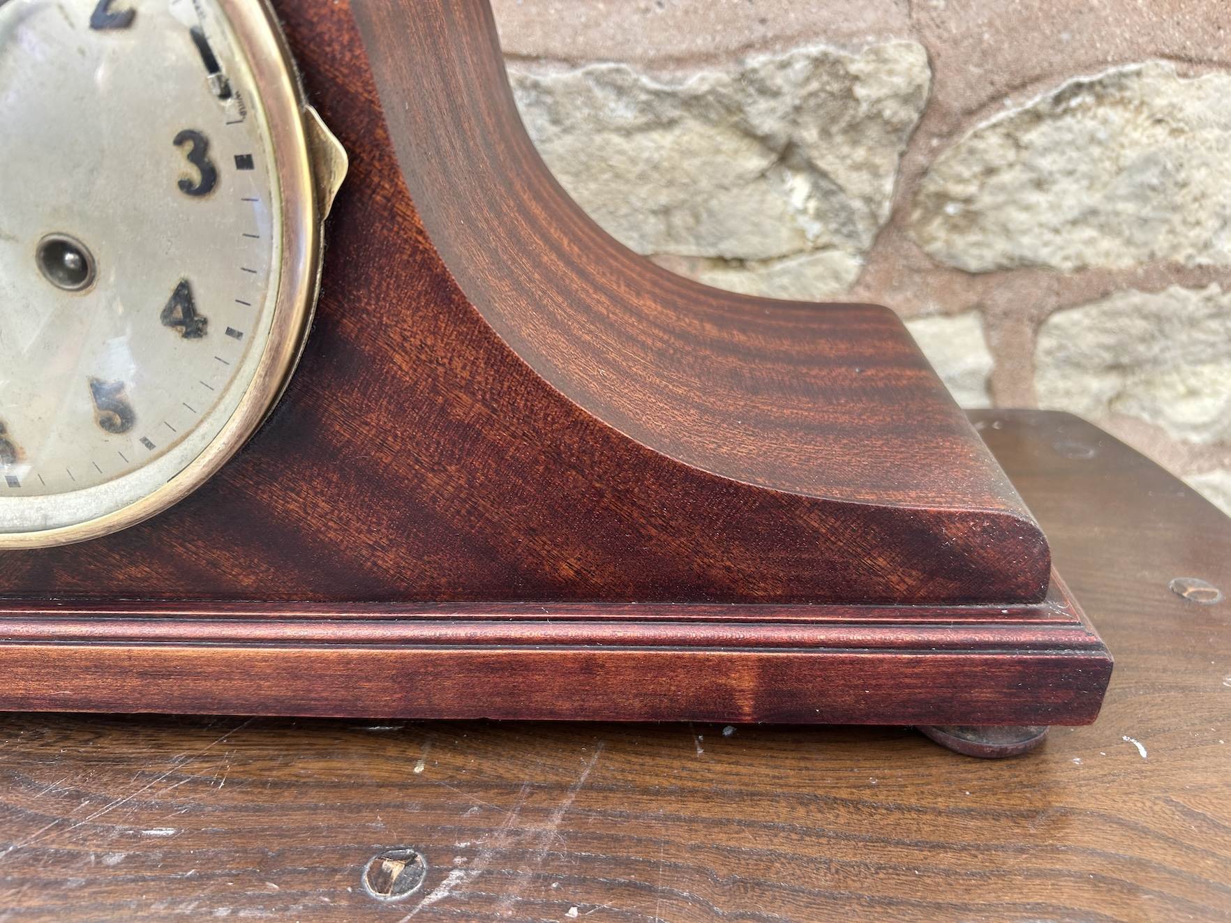 Stunning Rare Gustav Becker triple chime Hat Shaped mantel Clock – ca 1900 - Image 5