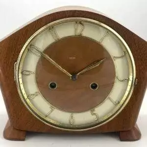 Retro Walnut Smiths Art Deco Mantle Clock - ca1950