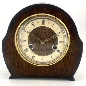 mantle Clock, art deco, 8 day, smiths