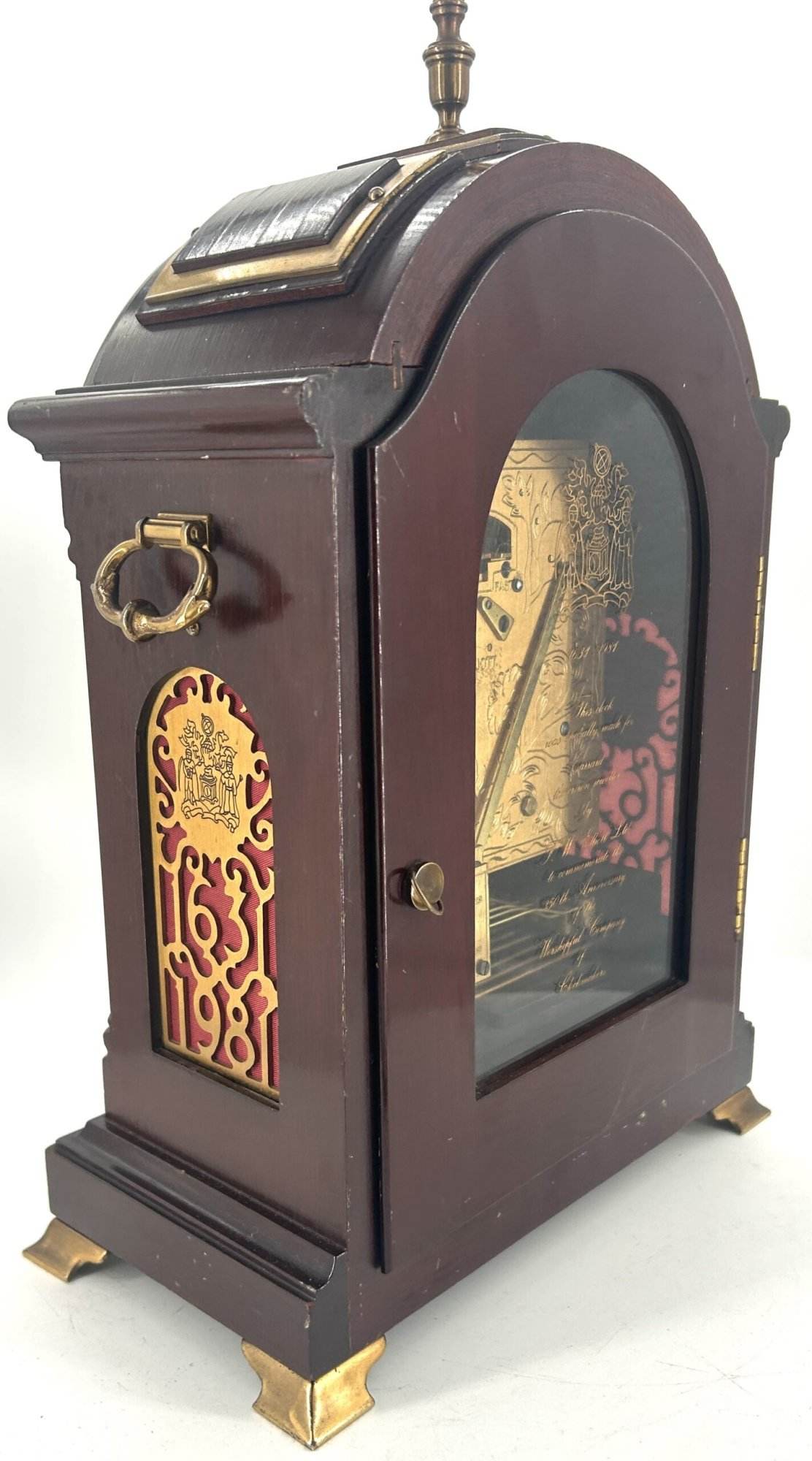 Wonderful Elliot Triple Chime Exhibition Clock - ca1985 - Image 9