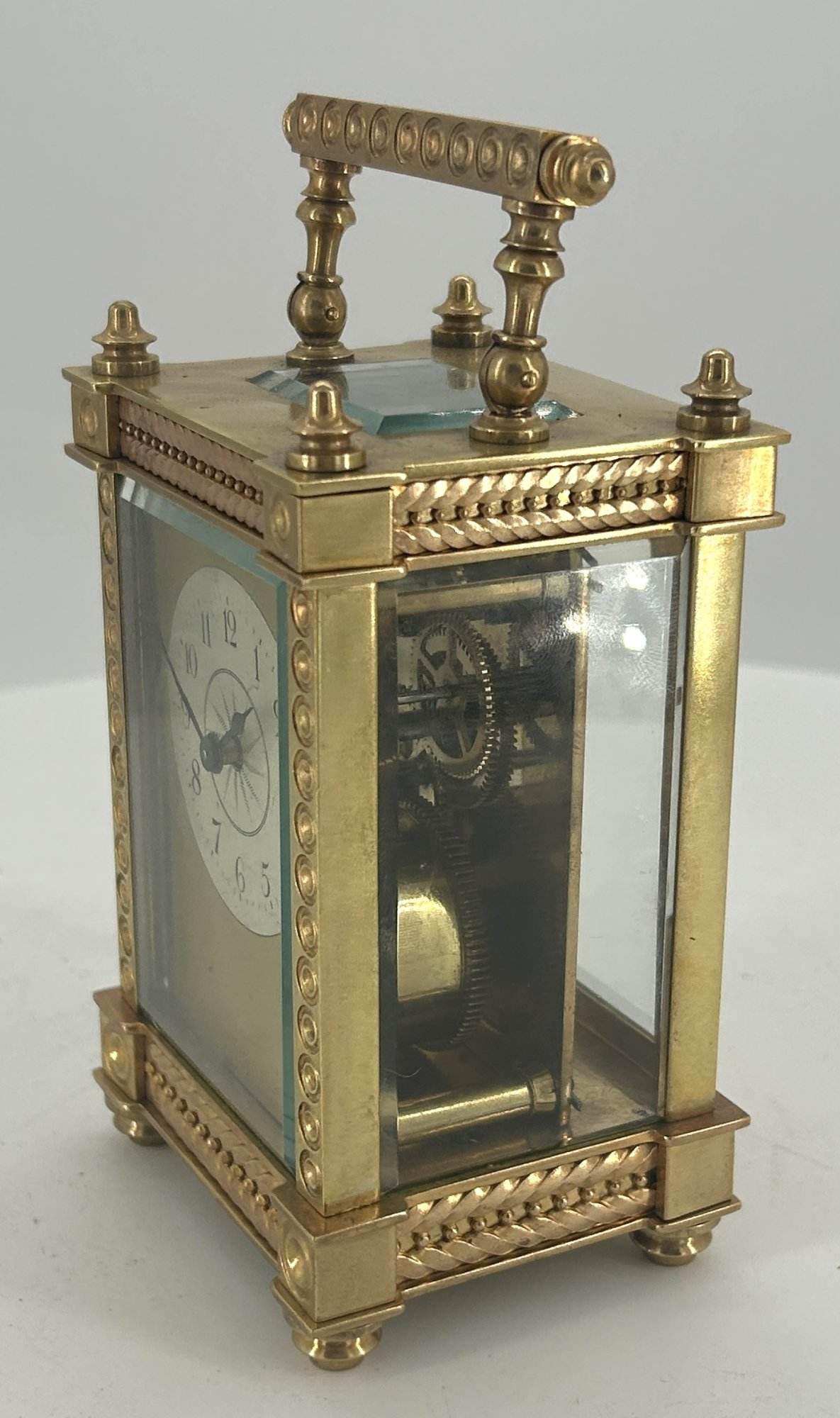 Elegant Antique French Carriage clock - ca1900 - Image 4