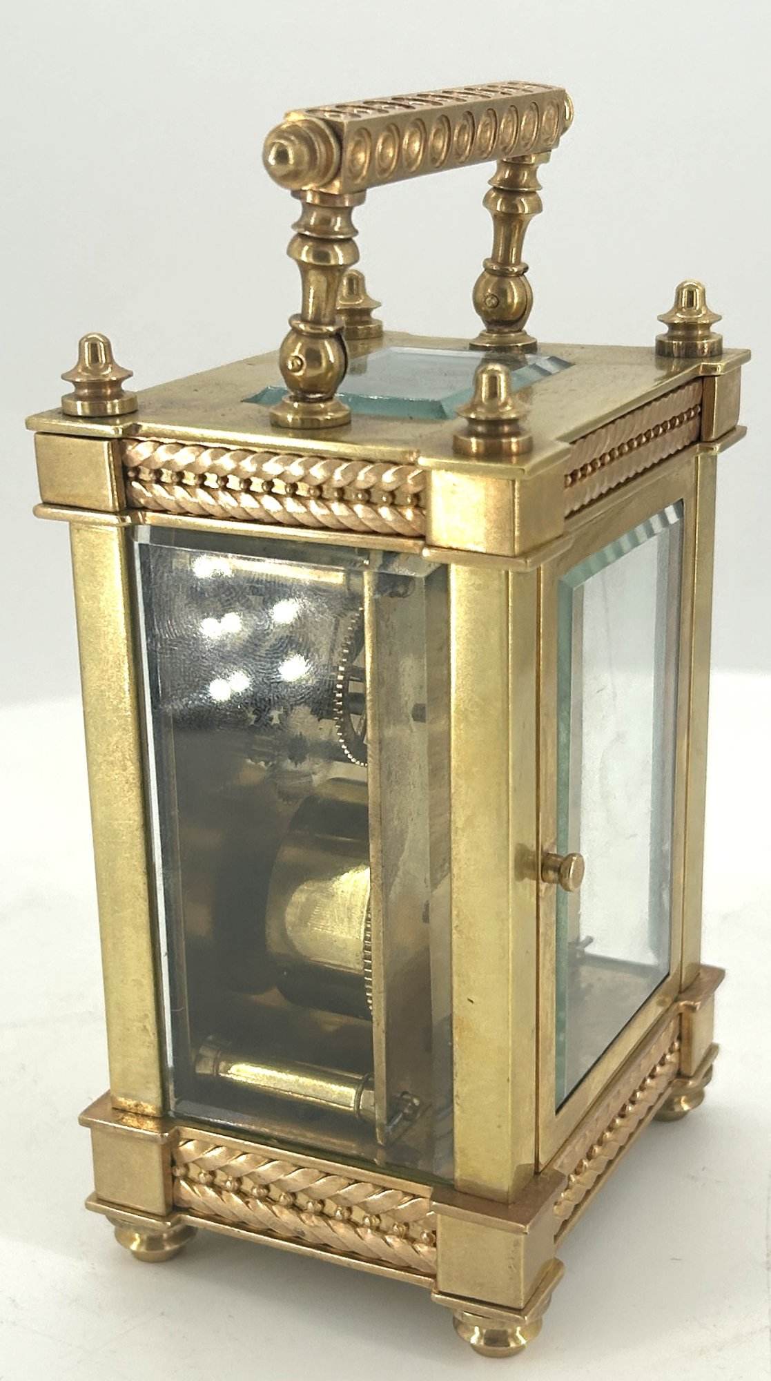 Elegant Antique French Carriage clock - ca1900 - Image 5