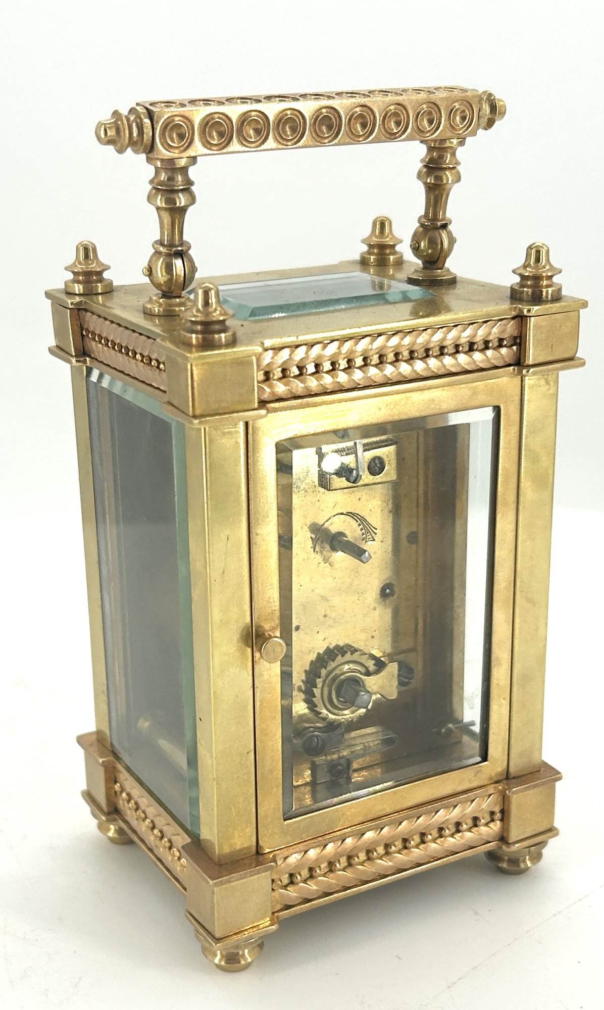 Elegant Antique French Carriage clock - ca1900 - Image 6