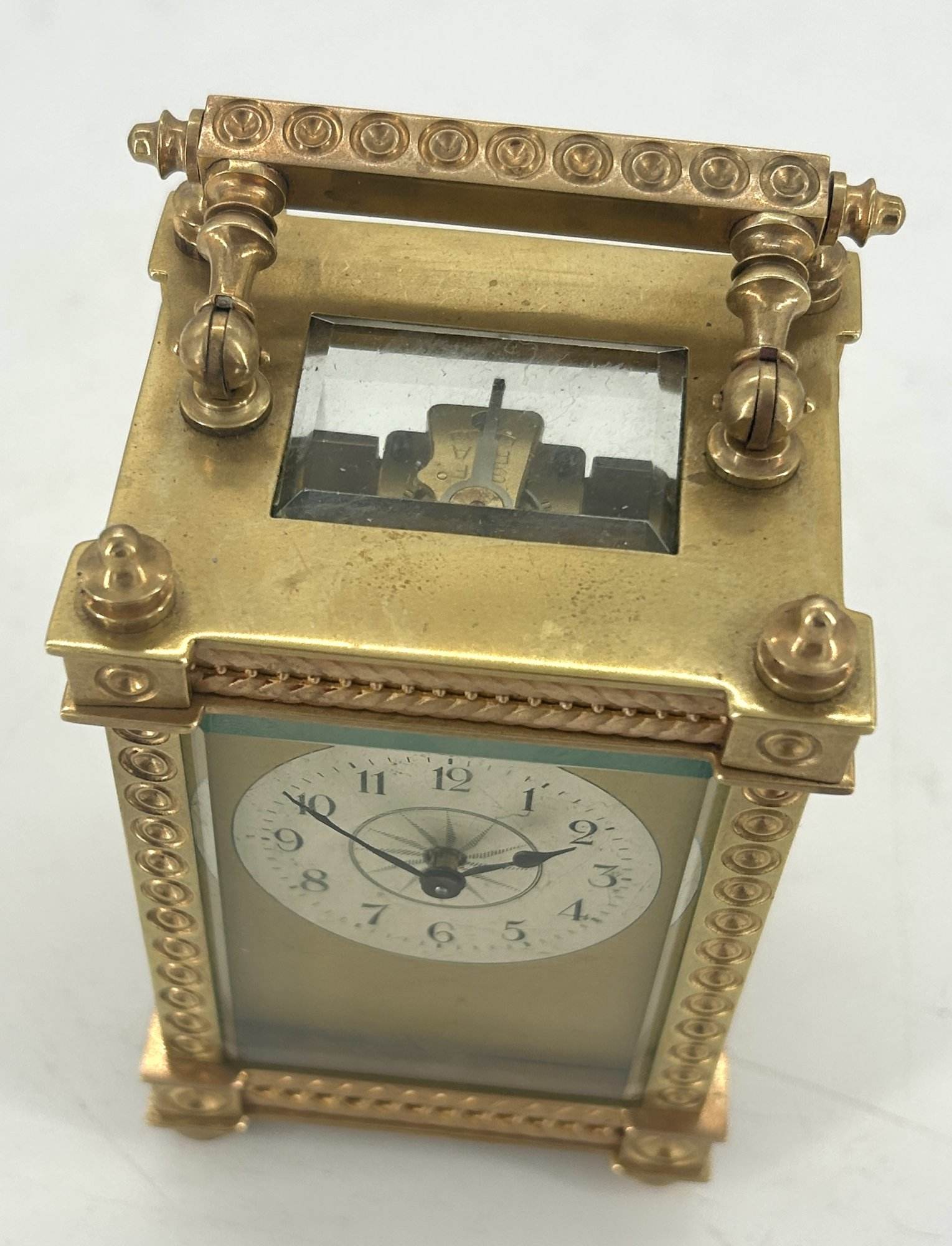 Elegant Antique French Carriage clock - ca1900 - Image 8