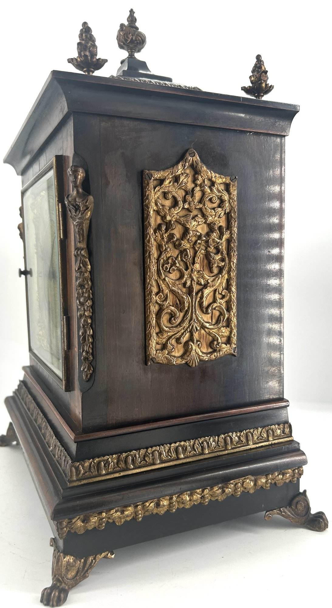Beautiful Victorian Rosewood Lenzkirch Bracket clock – ca 1890 - Image 10