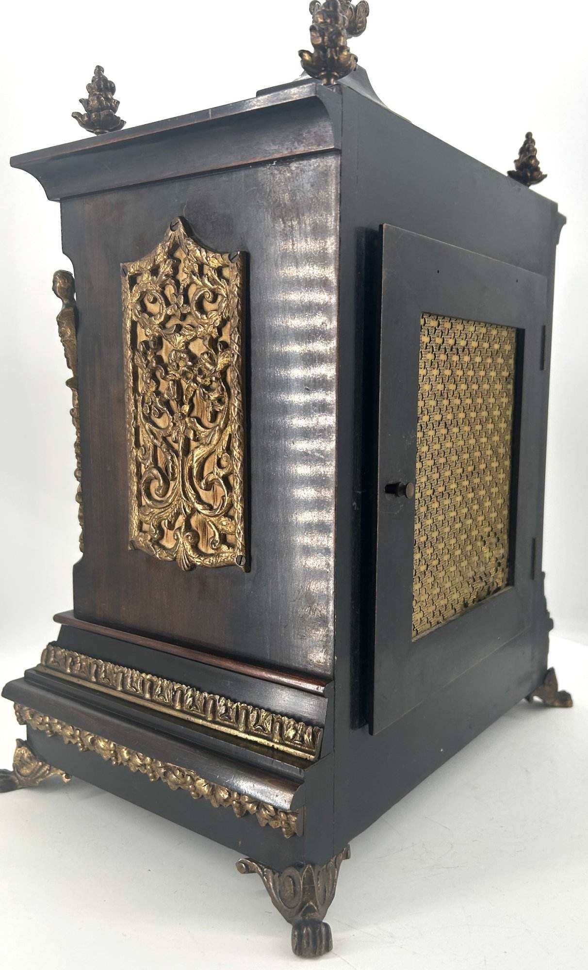 Beautiful Victorian Rosewood Lenzkirch Bracket clock – ca 1890 - Image 12