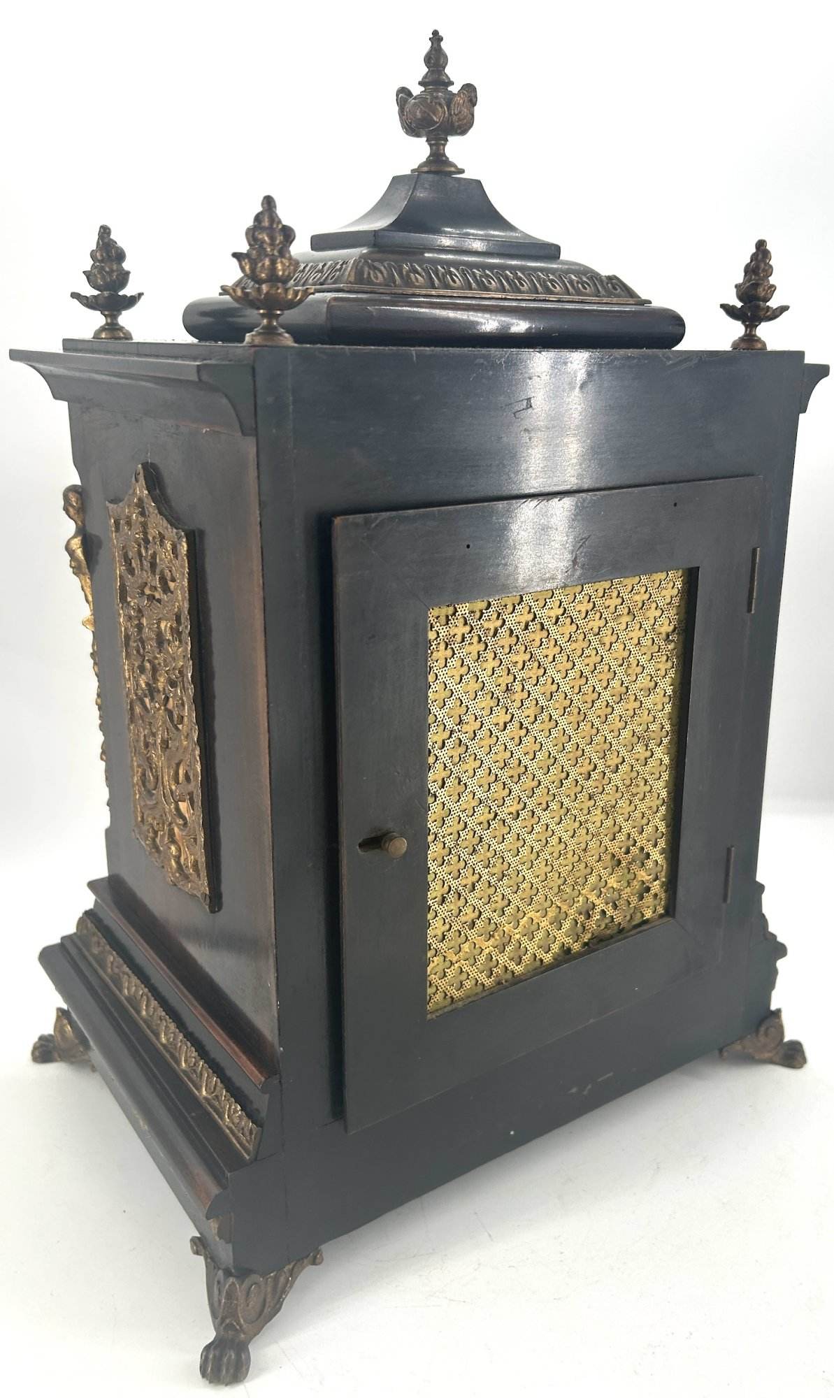 Beautiful Victorian Rosewood Lenzkirch Bracket clock – ca 1890 - Image 7